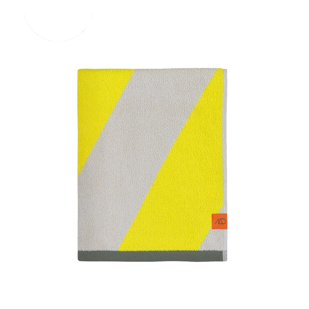 Žuti  ručnici u setu 2 kom od organskog pamuka od frotira 40x55 cm Diagonal – Mette Ditmer Denmark