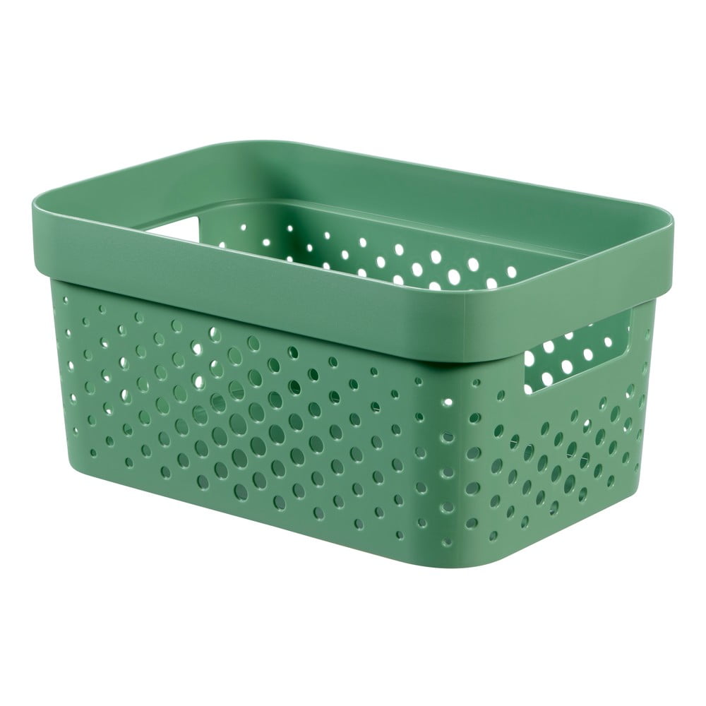Zelena košara za odlaganje Curver Infinity Dots, 4,5 l