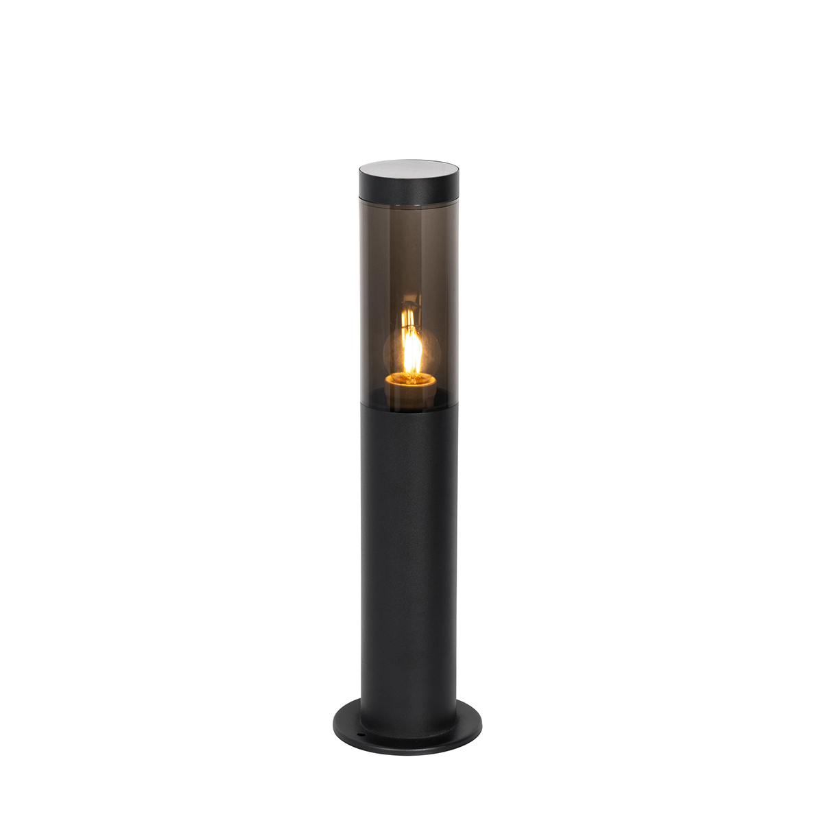 Moderna vanjska stupasta svjetiljka crna 45 cm IP44 - Rox