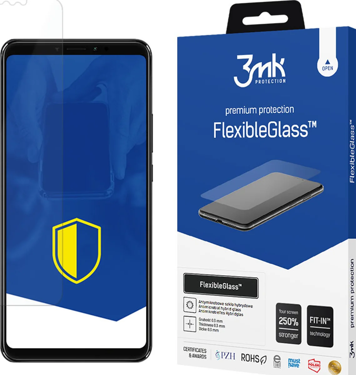 Zaštitno staklo 3MK FlexibleGlass Xiaomi Mi Max 3 China Hybrid Glass
