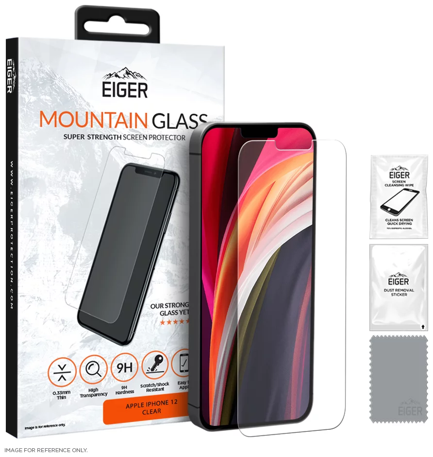 Zaštitno staklo Eiger Mountain GLASS Tempered Glass Screen Protector for Apple iPhone 12 Mini in Clear