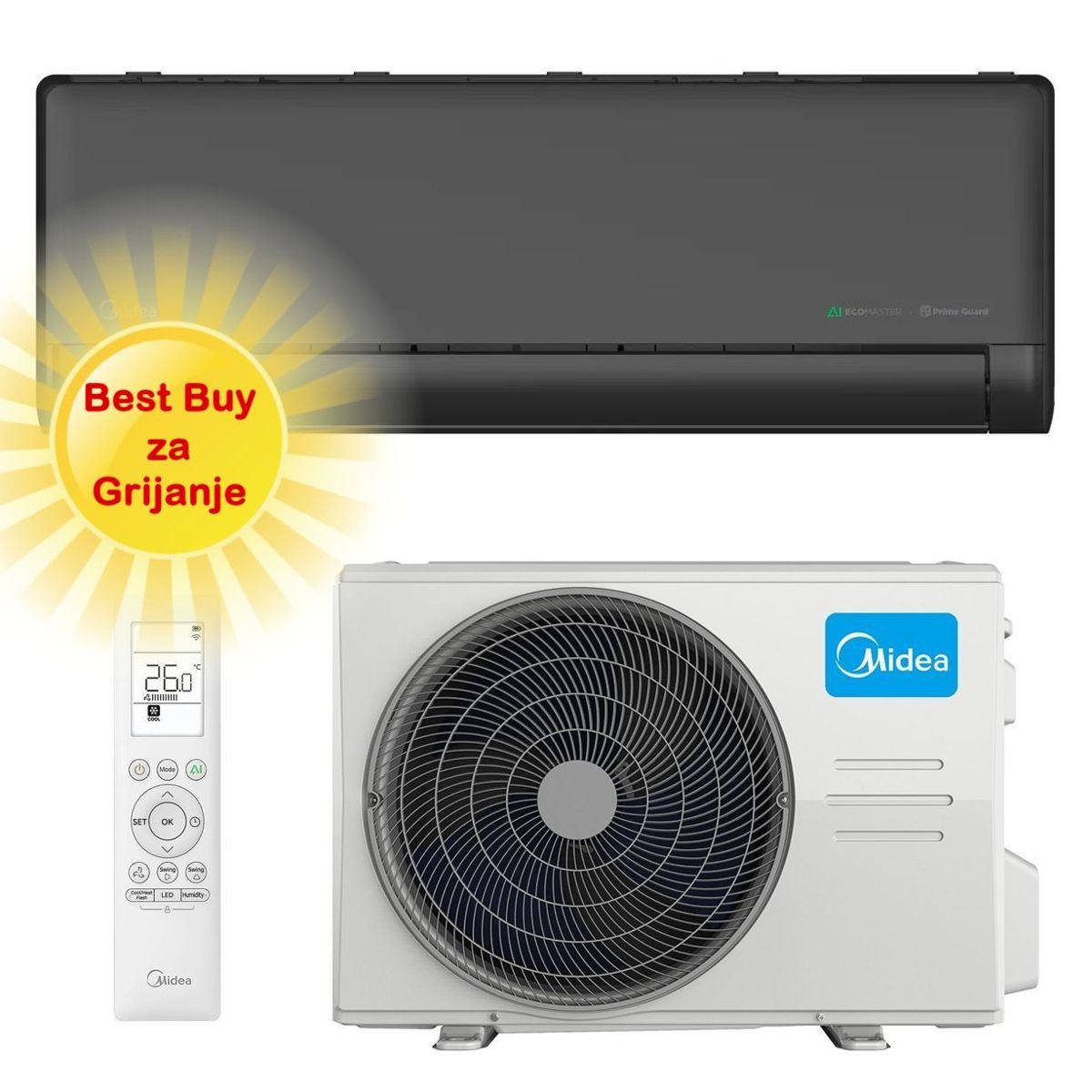 Midea Klima Uređaj 5Kw Ezb-18Rd6-I/Mx4H-18Rd6H-O