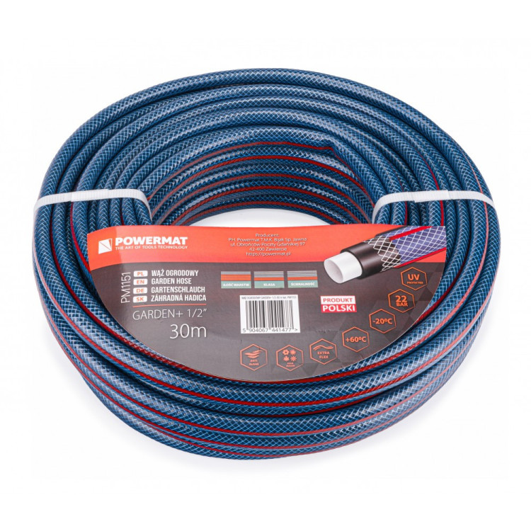Vrtno crijevo 1/2″ 30m 4 sloja GARDEN+  PM1151