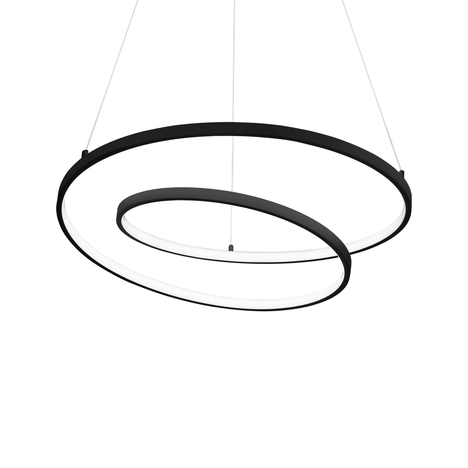 Ideal Lux Oz LED viseća svjetiljka Ø 80 cm crna