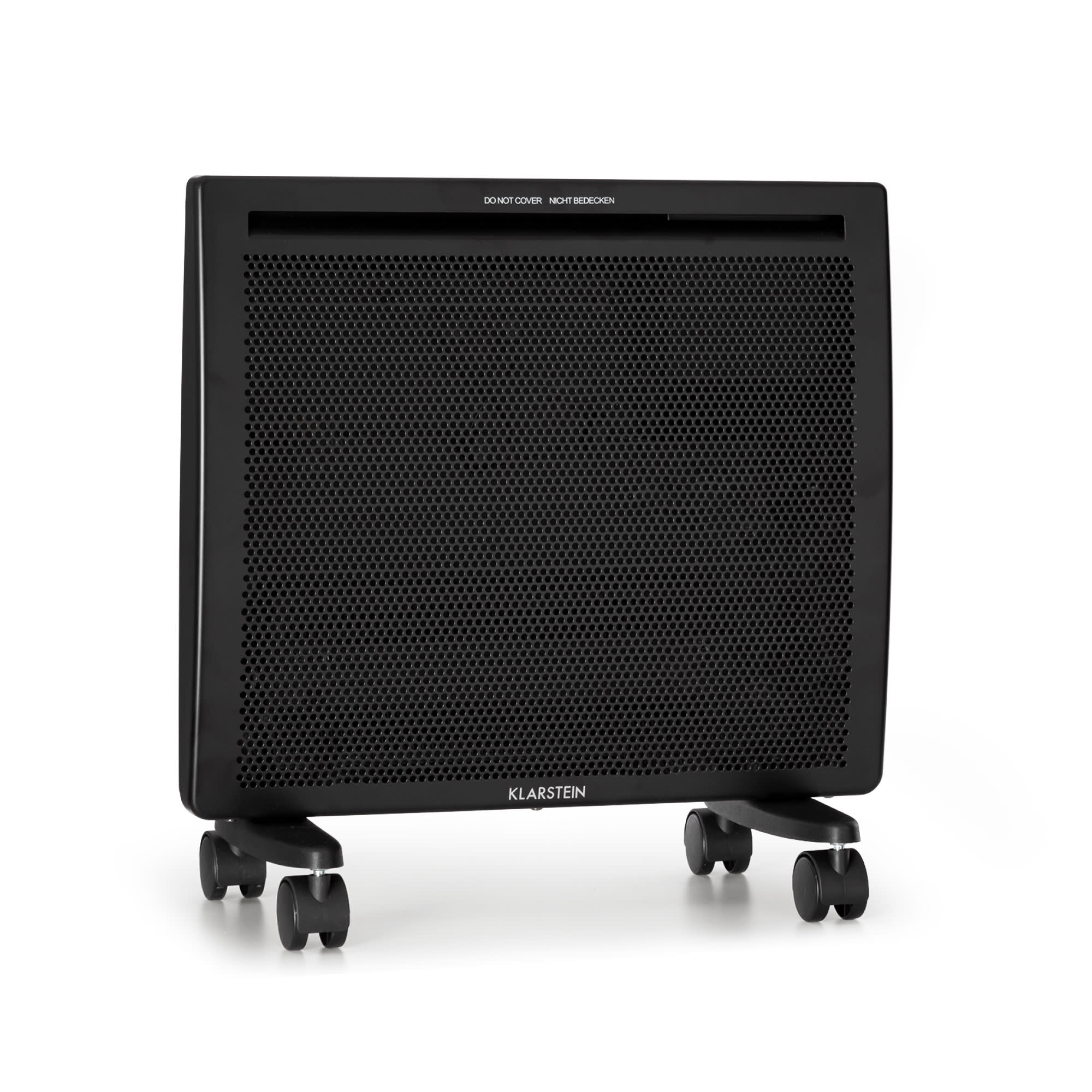 Klarstein Hot Spot Slimcurve Double Wave, 2u1 grijalica, 1000 W, tjedni tajmer, crna