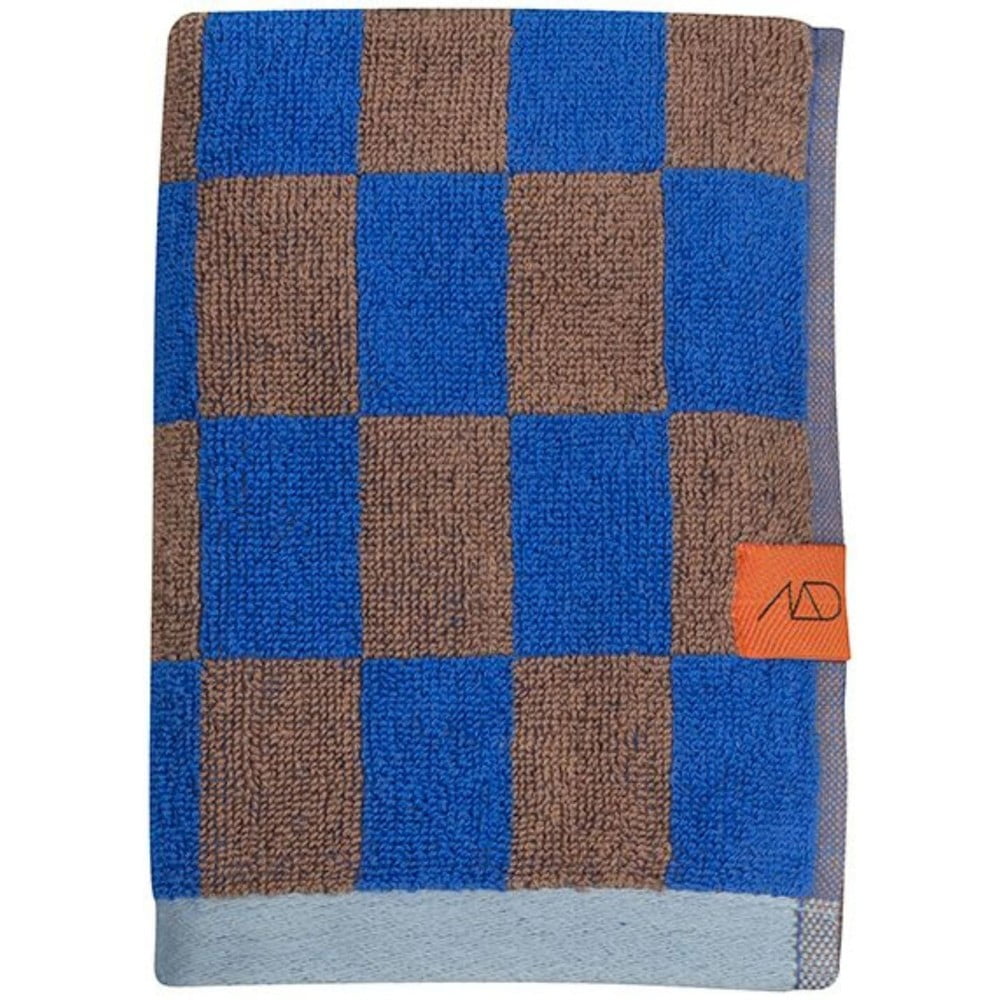 Plavo-smeđi ručnik od organskog pamuka 70x133 cm Retro - Mette Ditmer Denmark