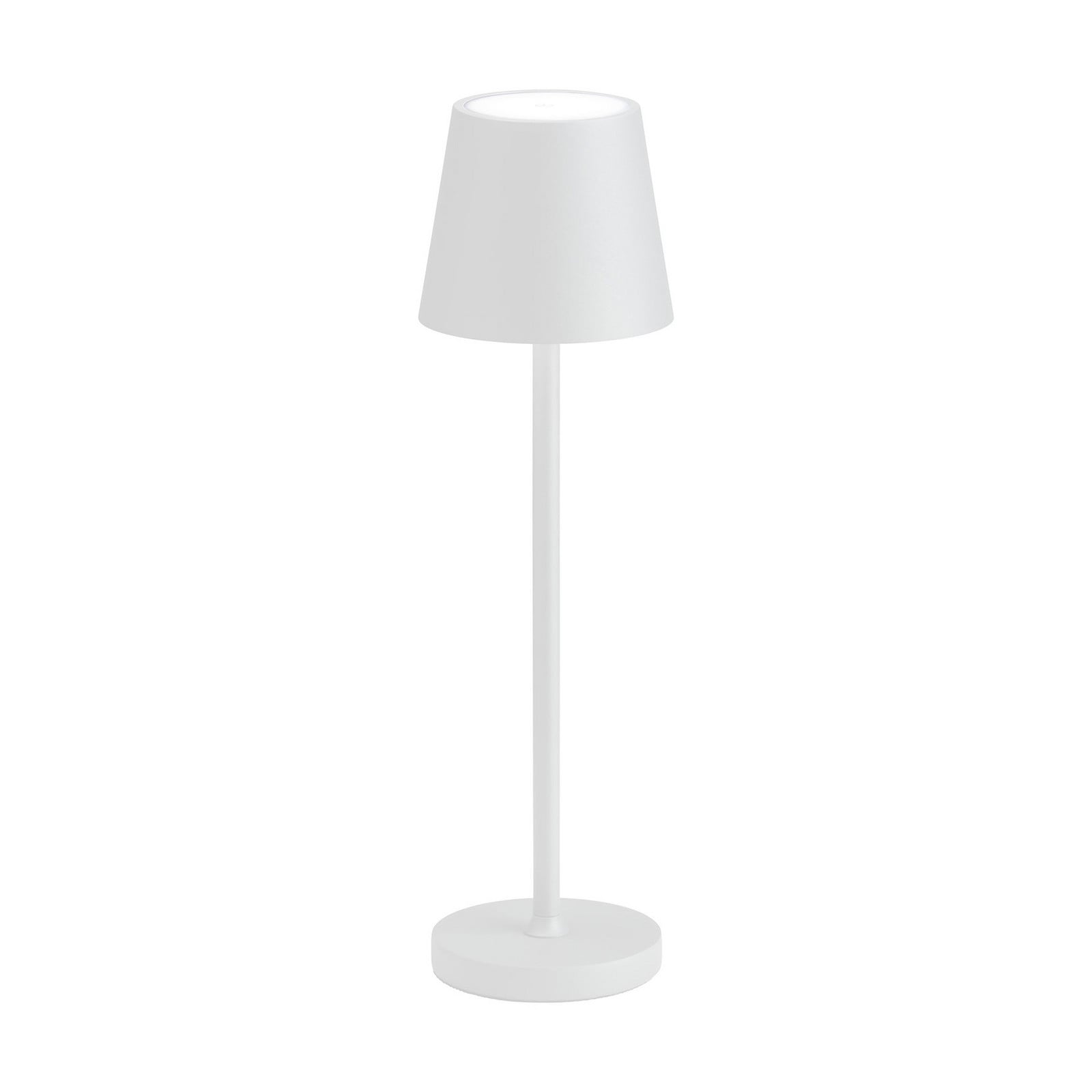 LED stolna lampa 5098, baterija, IP54, prigušiva, bijela