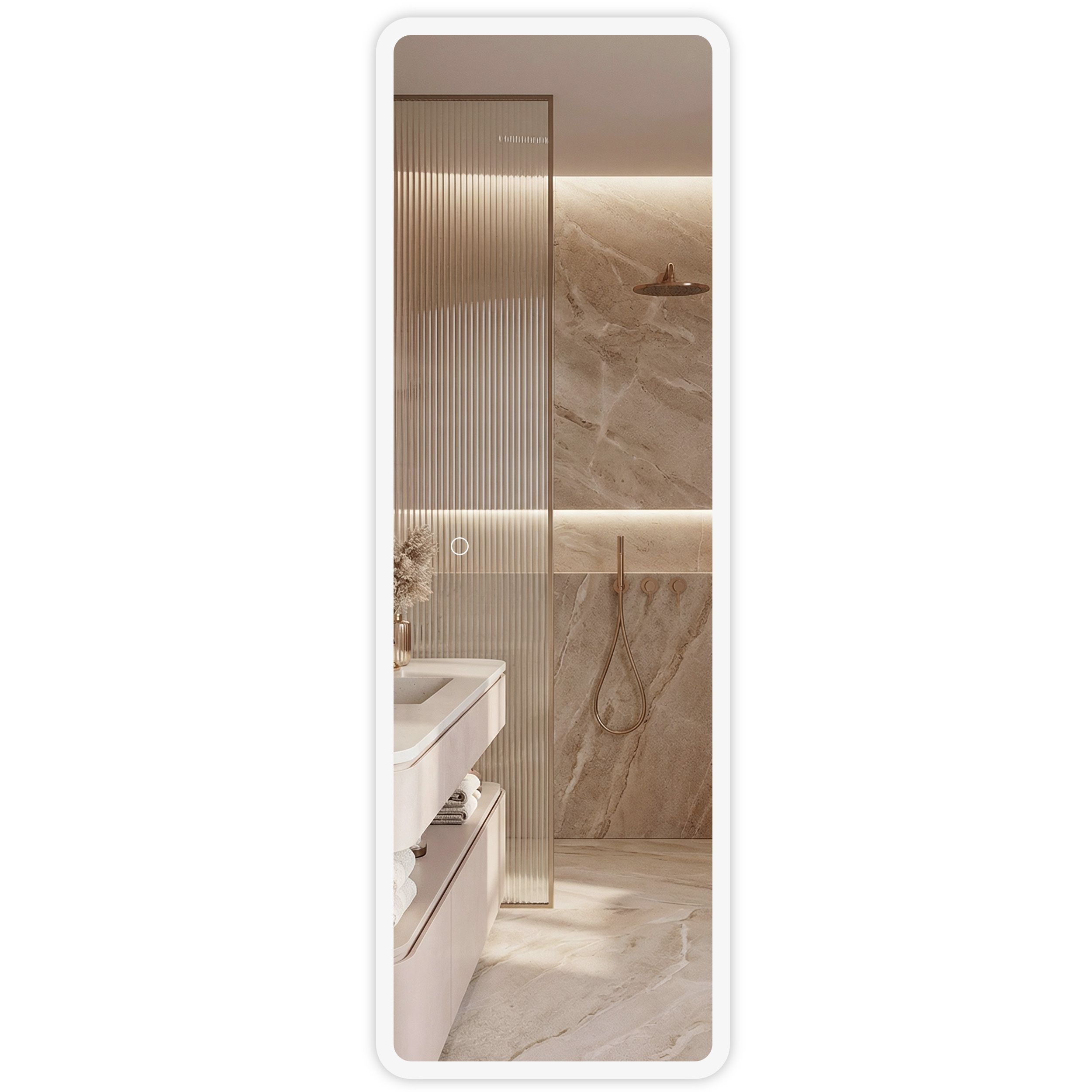 Ogledalo LED 150x50cm MOL-SQ