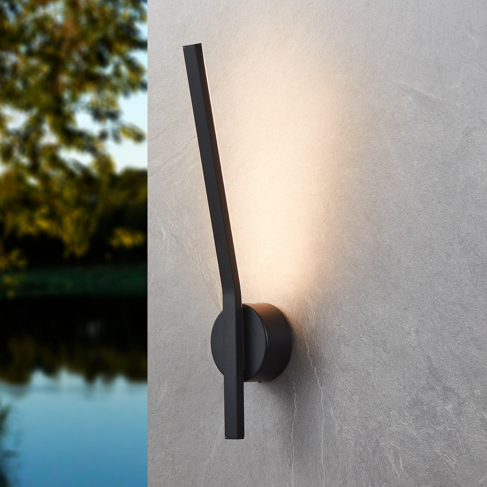 Taparita LED vanjska zidna svjetiljka, s neizravnom distribucijom