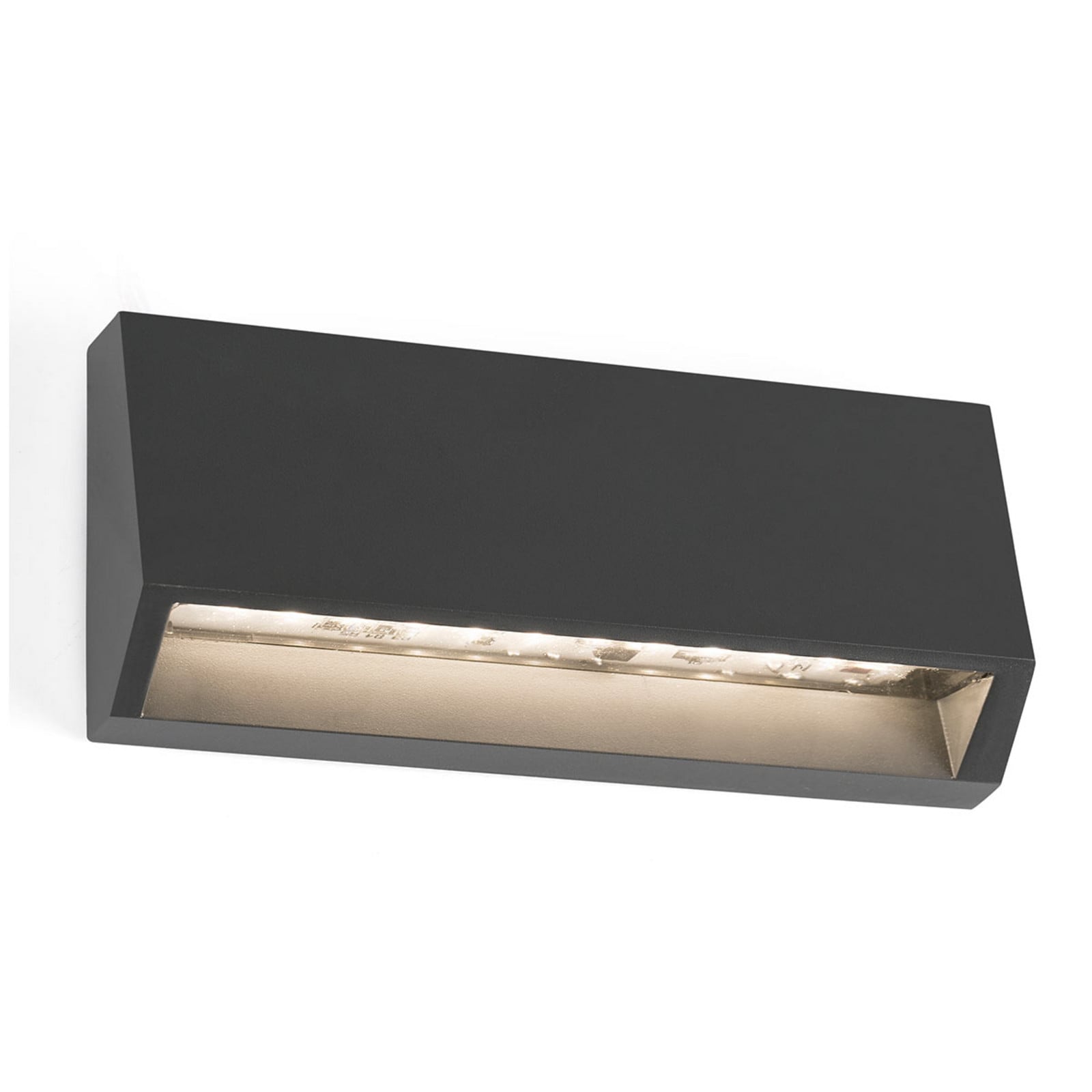 Kvadratna LED vanjska zidna svjetiljka Must širine 15,8 cm