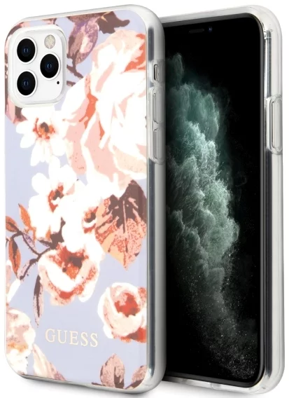 Maska Guess iPhone 11 Pro Max Lilac N°2 Flower Collection (GUHCN65IMLFL02)