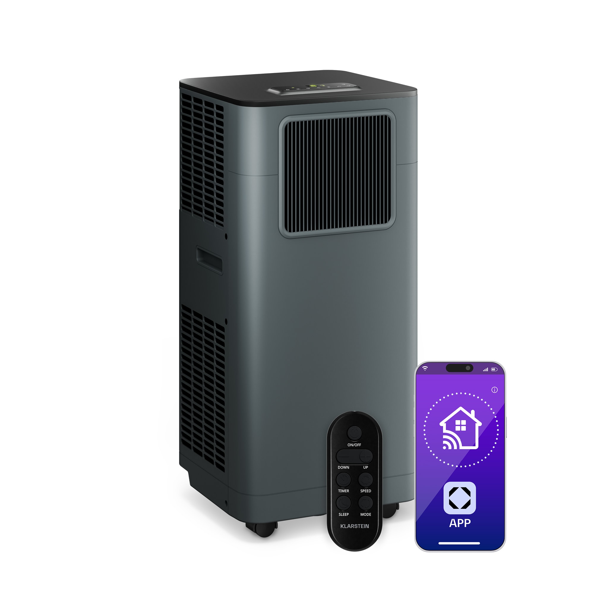 Klarstein Breeze Box mobilni klima uređaj | 11000 BTU | 32 cm | 51 m² | Energetski razred A
