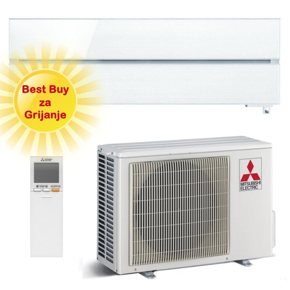 Mitsubishi Electric Klima Uređaj 3,5Kw Msz-Ln35Vgw/Muz-Ln35Vg R-