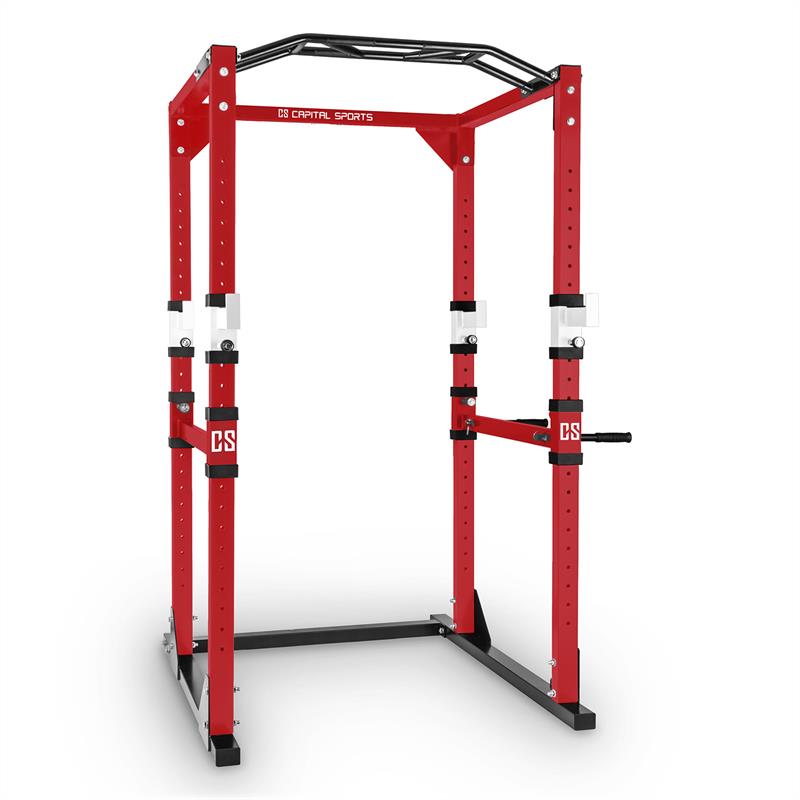 Capital Sports Tremendour power rack, crveno-bijela, kućna teretana, čelik