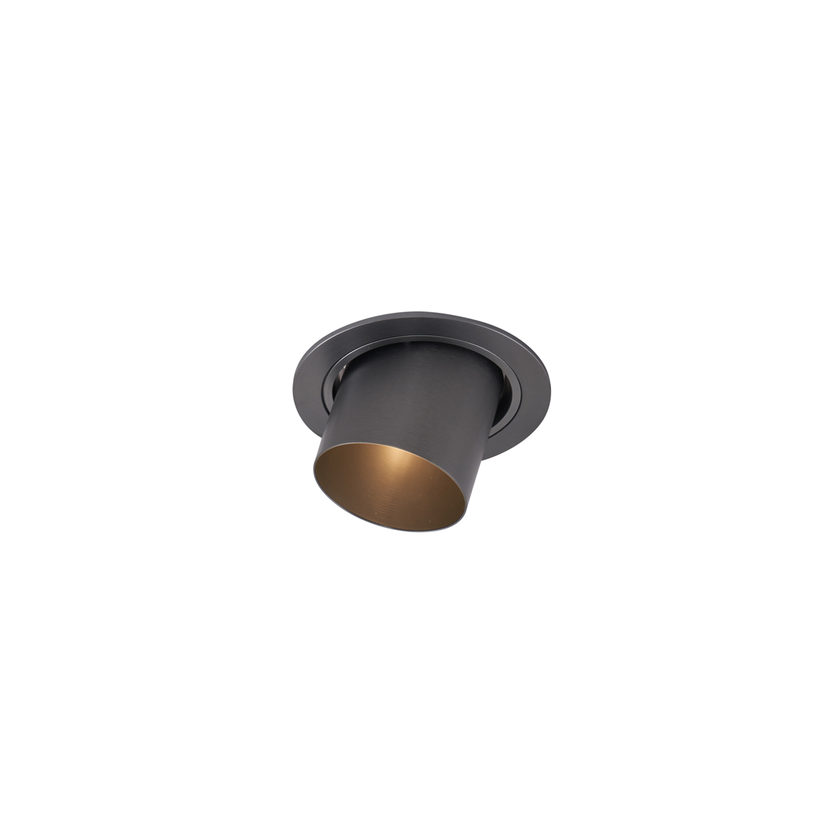 Moderno ugradno reflektorsko svjetlo tamnosivo GU10 50 mm okruglo nagibno - Installa