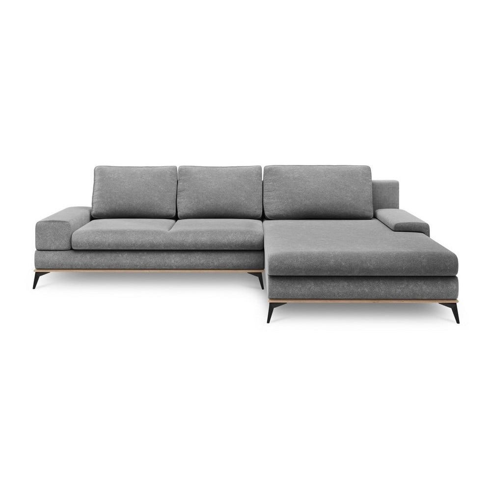 Siva kutna garnitura Windsor & Co Sofas Planet, desni kut
