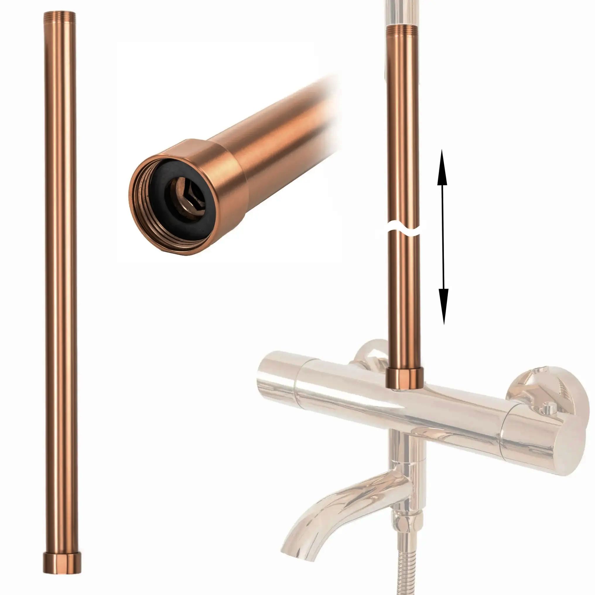 Nastavak za kadu/tuš set BRUSH COPPER 50cm