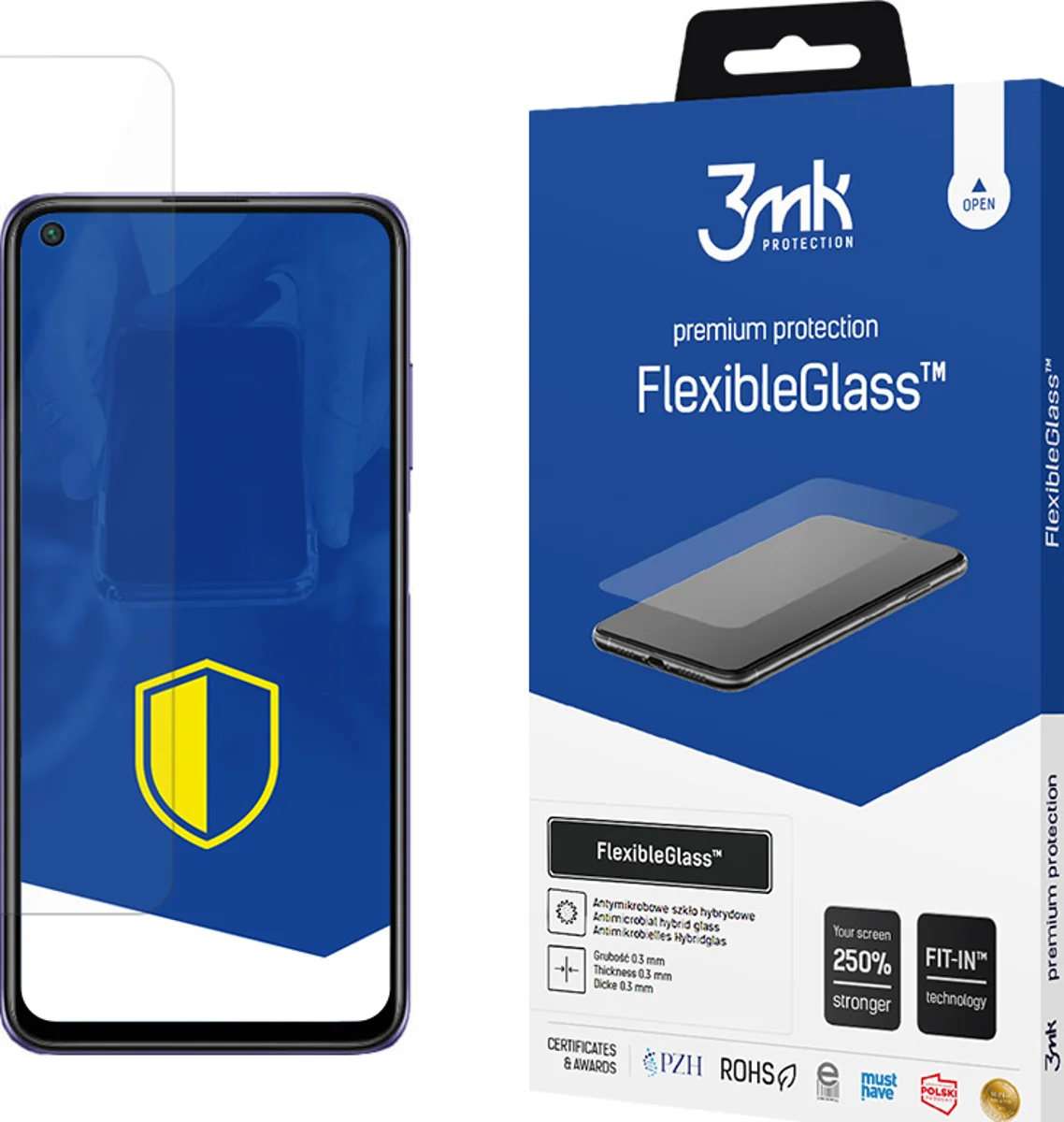 Zaštitno staklo 3MK FlexibleGlass Xiaomi Redmi Note 9T 5G Hybrid Glass