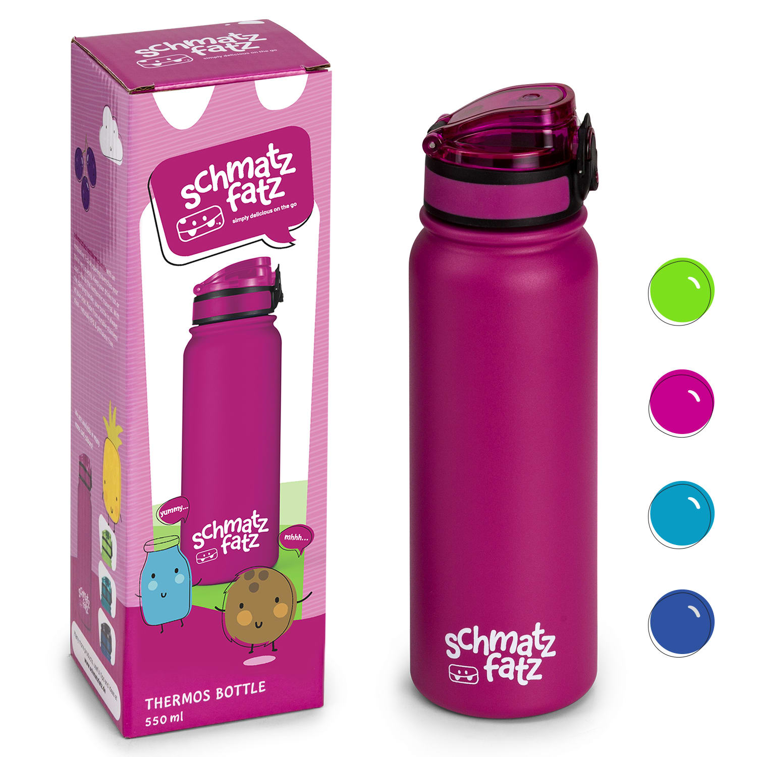 Klarstein Wakaba termos 550 ml izrađen od nehrđajućeg čelika Tritan BPA-Free