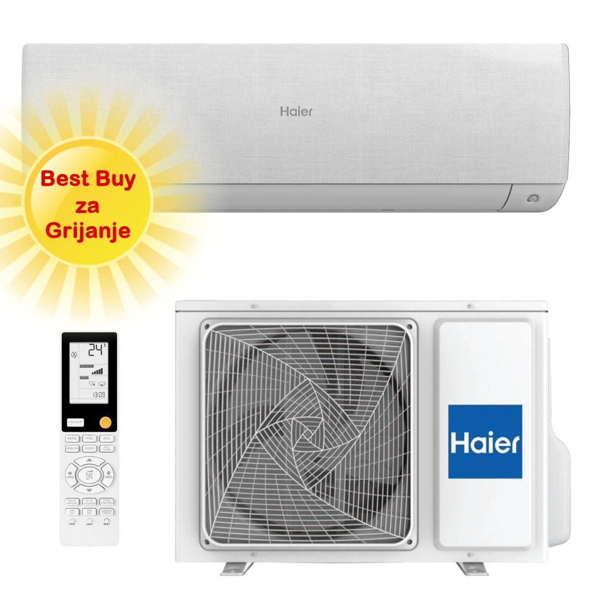 Haier Klima Uređaj 7,1Kw As71Sebhra-S/1U71Webfra-Sh- Optimiziran