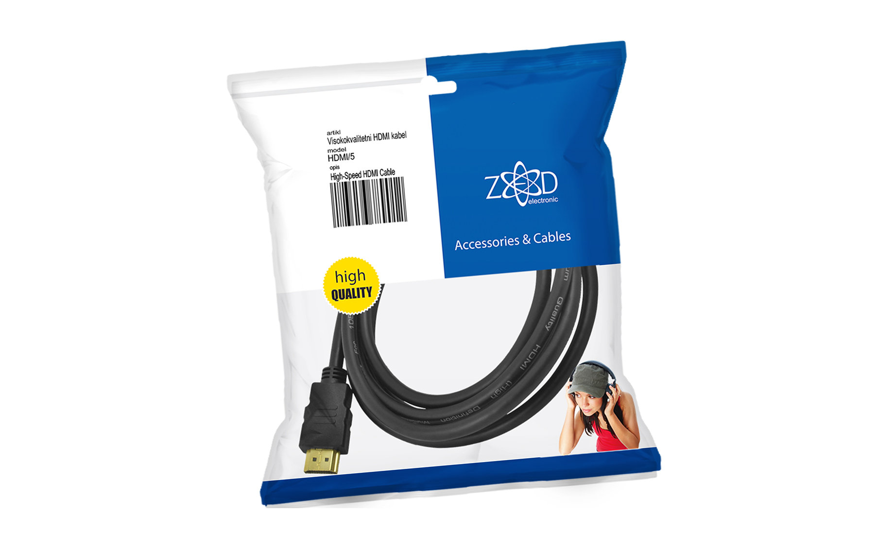 Zed HDMI kabel,5m