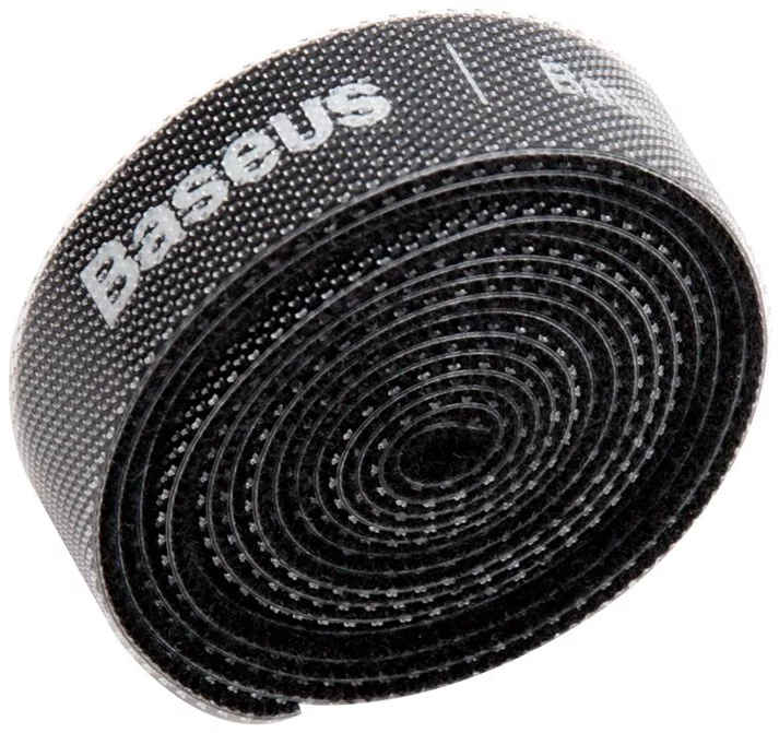 Remen Baseus Colourful Circle Velcro Straps 1m Black