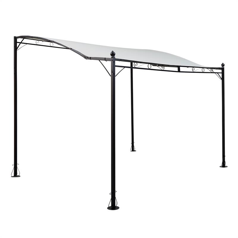 Blumfeldt Allure, pergola, sklonište, paviljon, 300 × 250 cm, poliester, svijetla bež