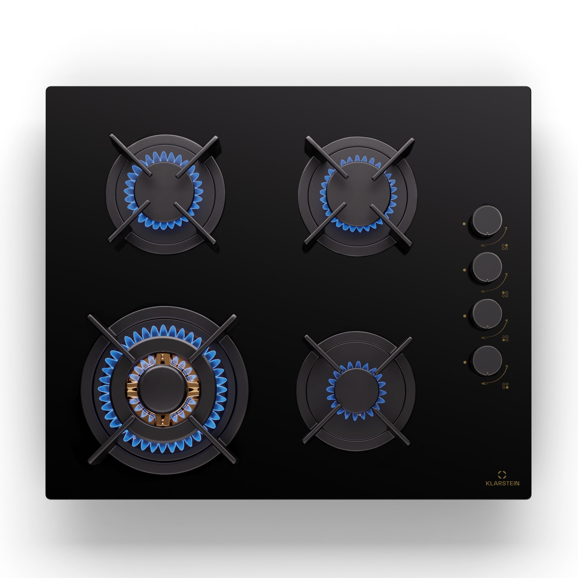 Klarstein Goldflame 4, plinska ploča za kuhanje, 4 plamenika