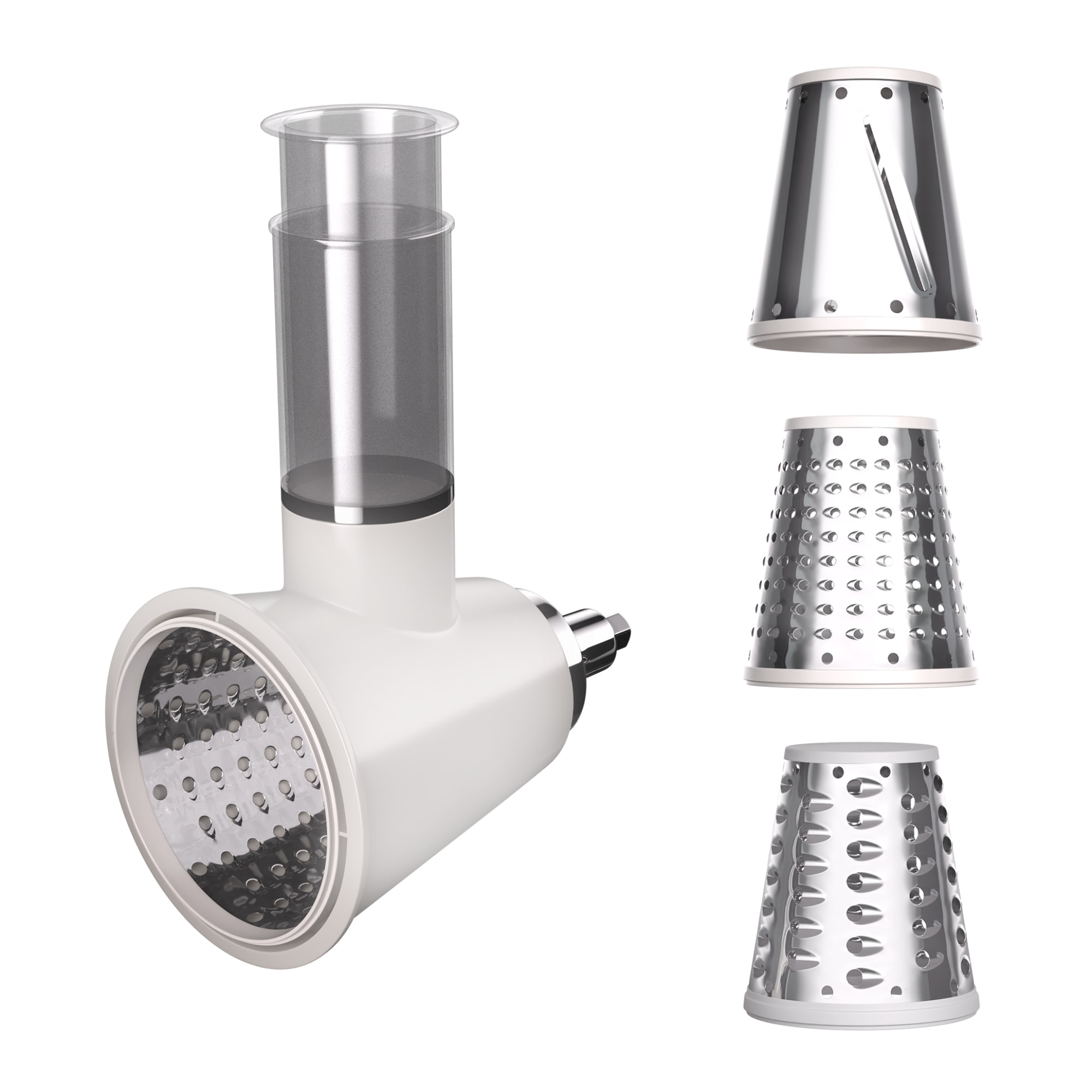 Klarstein Nastavak za salatu Chiara, 3 različite oštrice, nehrđajući čelik, kompaktan, lako se čisti