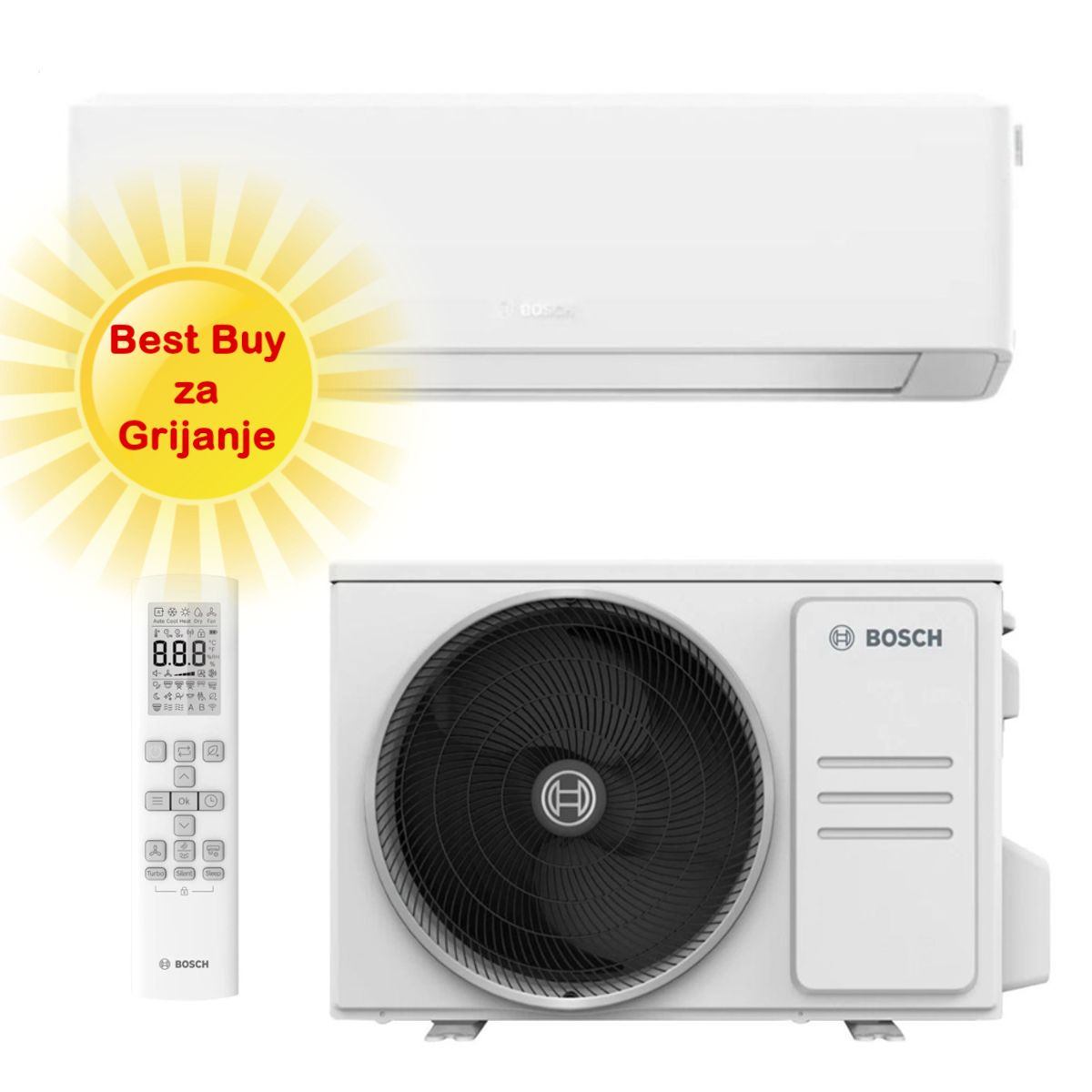 Bosch Klima Uređaj 5Kw Cl7000I-Set 53 We Bijela