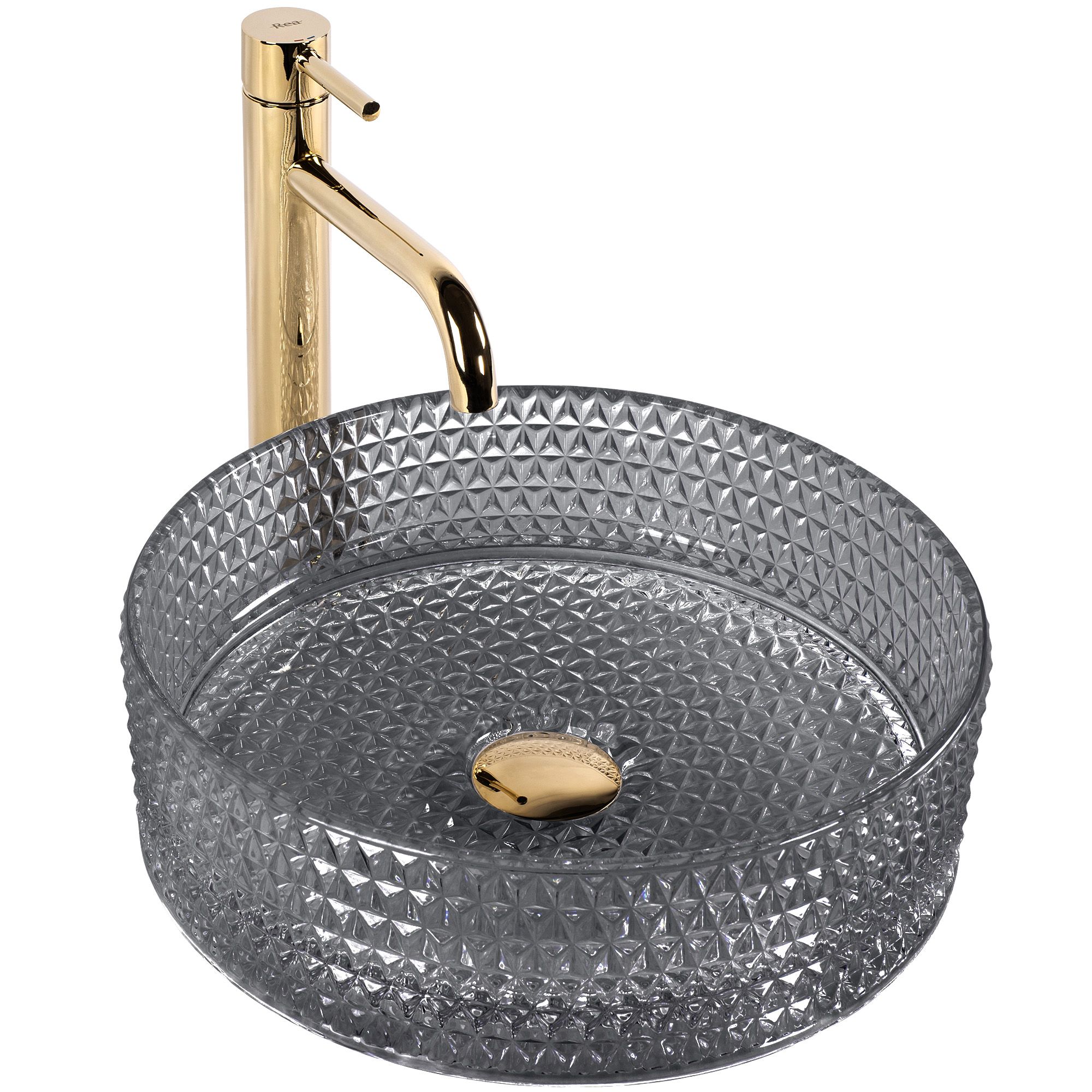 NADGRADNI UMIVAONIK Rea Cristal Black