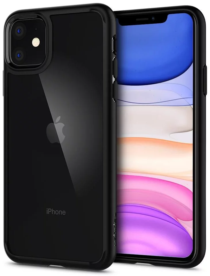 Maska SPIGEN - iPhone 11 Case Ultra Hybrid, Matte Black (076CS27186)