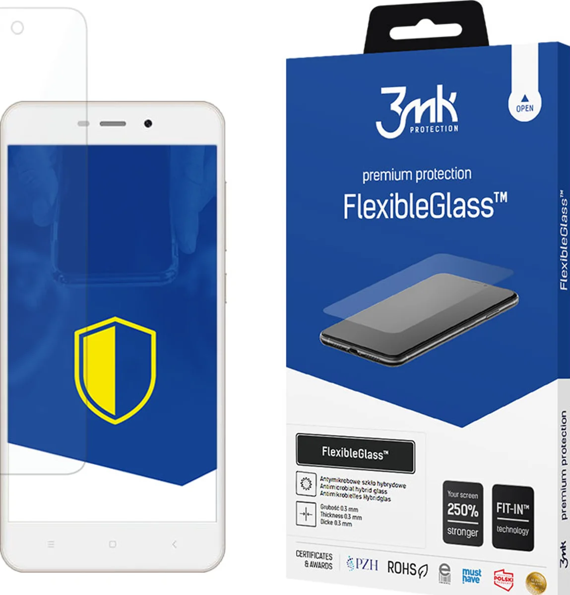 Zaštitno staklo 3MK FlexibleGlass Xiaomi Redmi 4A Global Hybrid Glass