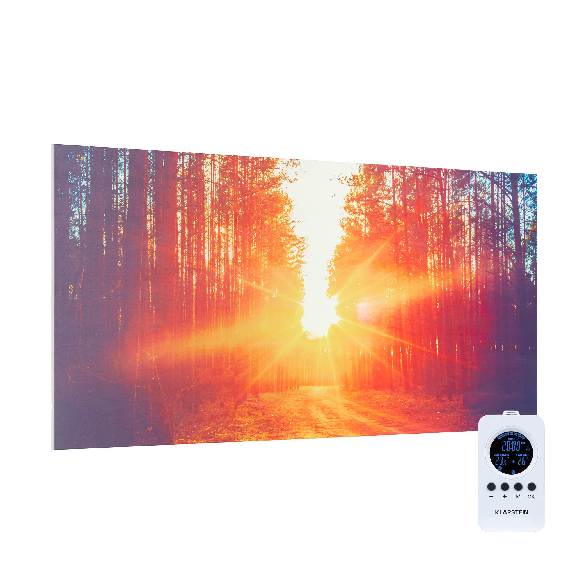 Klarstein Wonderwall Air Art Infinite, infracrvena grijalica, slika, 120 x 60 cm, 720 W, na zidu, daljinski upravljač