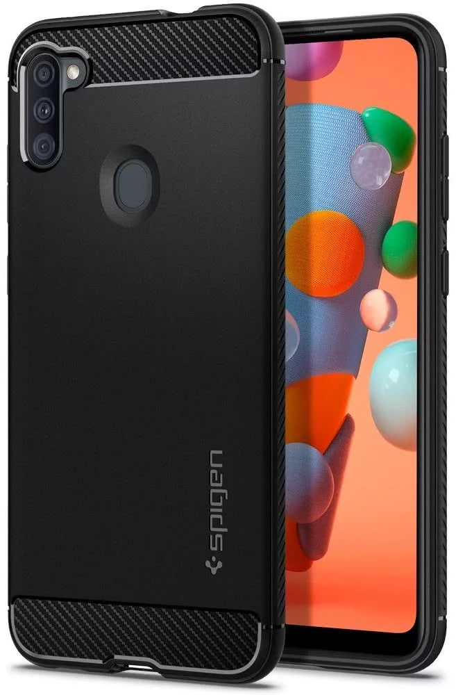Maska SPIGEN RUGGED ARMOR GALAXY A11 MATTE BLACK (ACS00855)