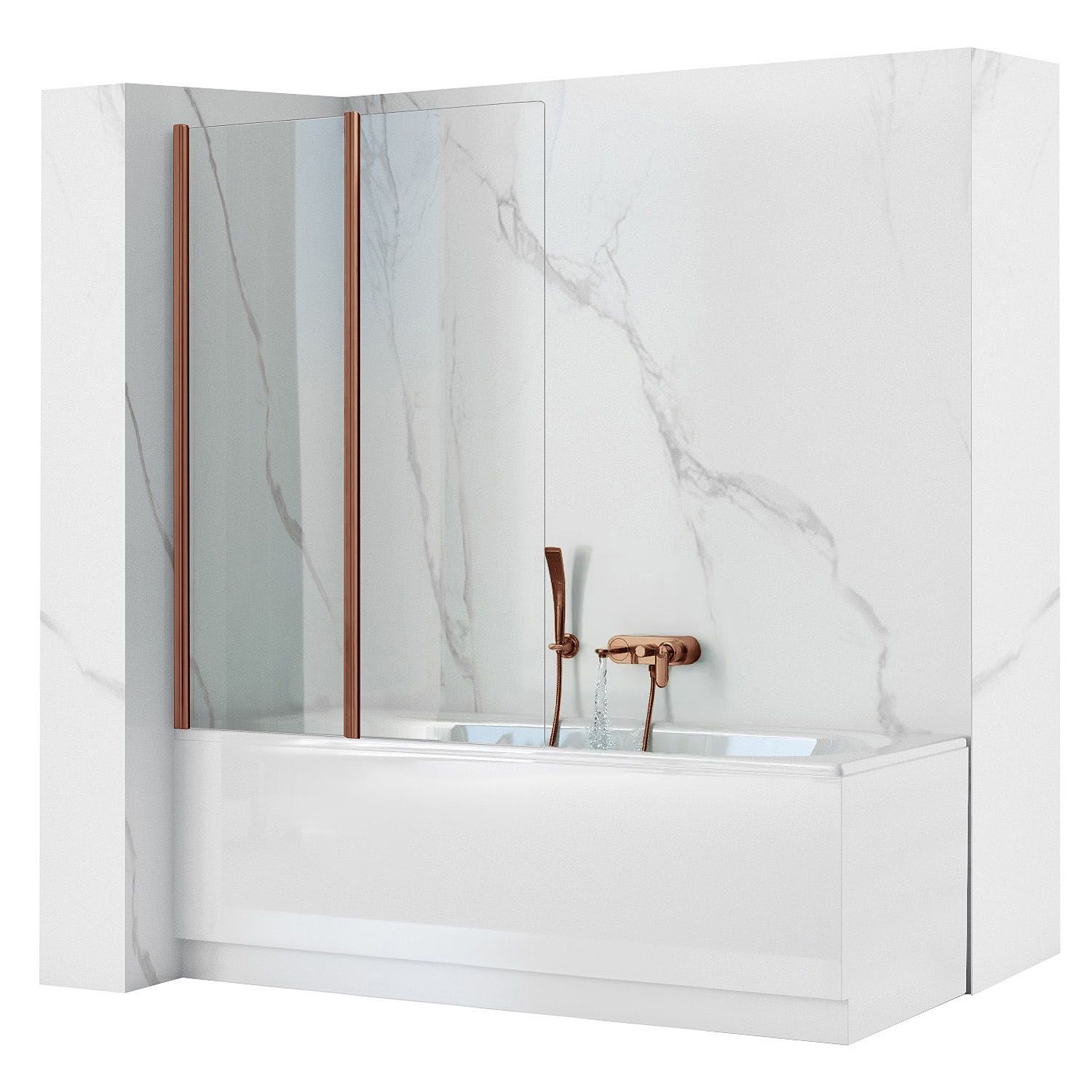 Zavjesa za kadu Rea Agat-2 80 Brush Copper