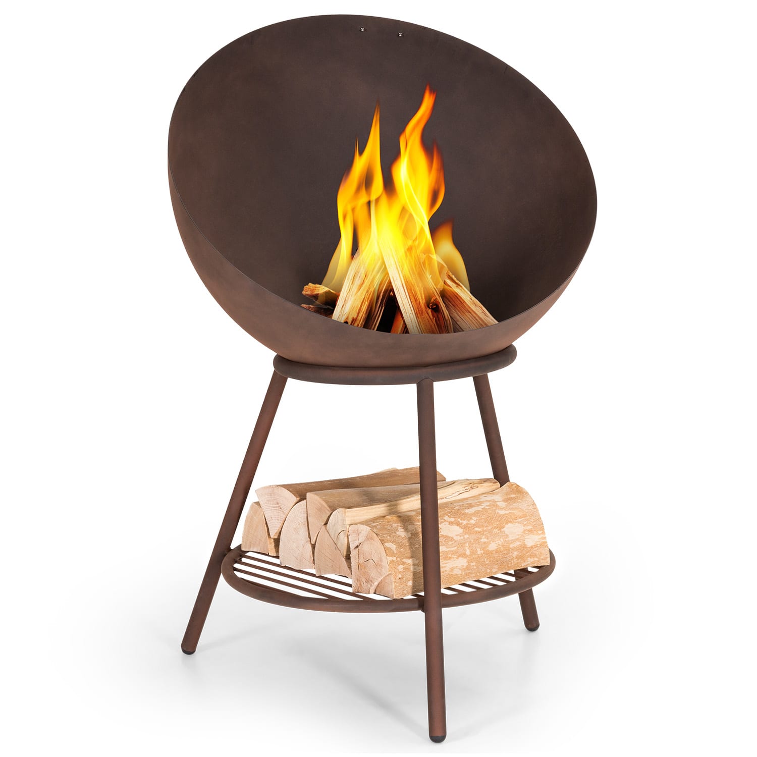 Blumfeldt Azuma, ognjište, Ø 66 cm, 2 mm, rešetka za ugljen i roštilj, kišna navlaka i grablje