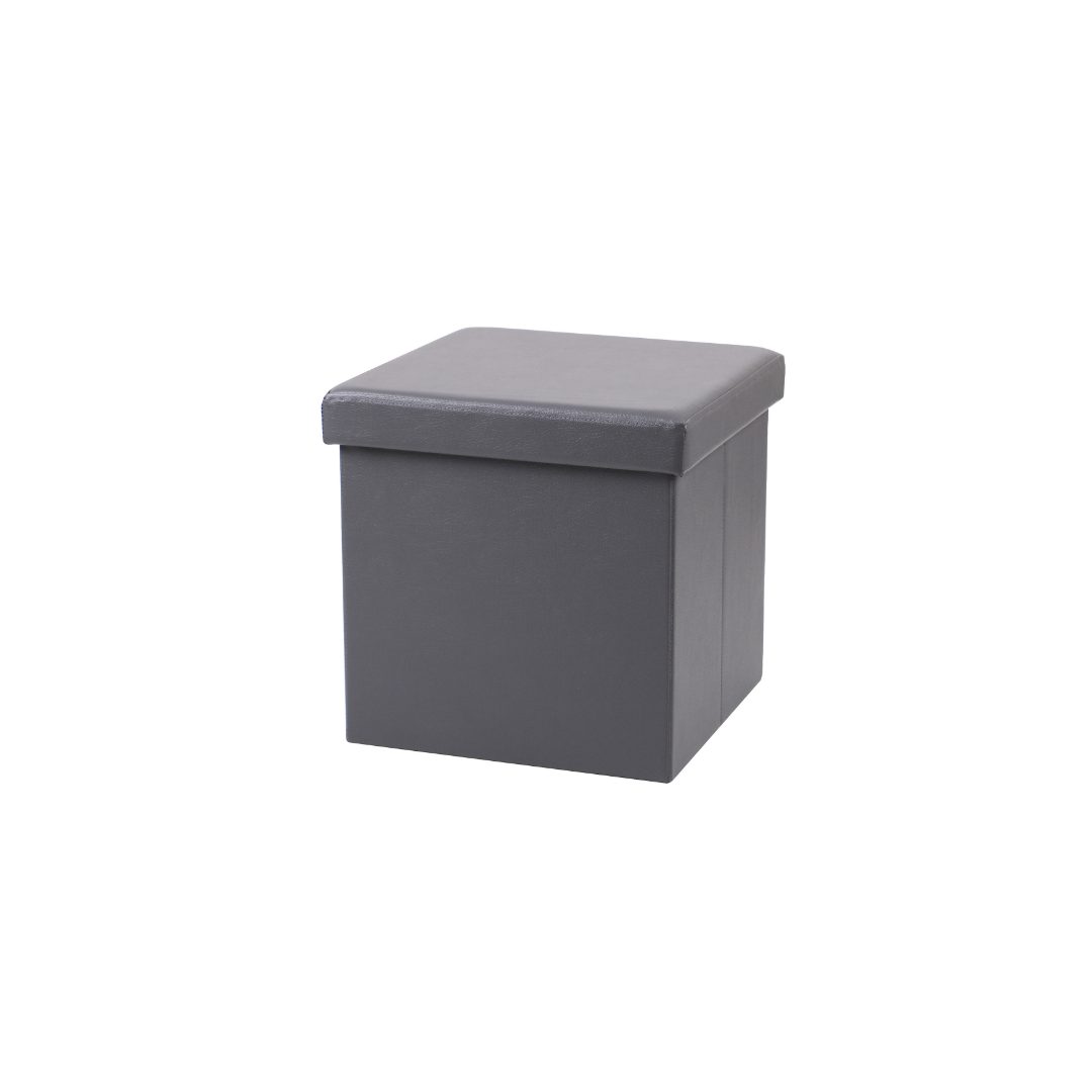 Sklopivi tabure s spremnikom-TAMNO SIVO