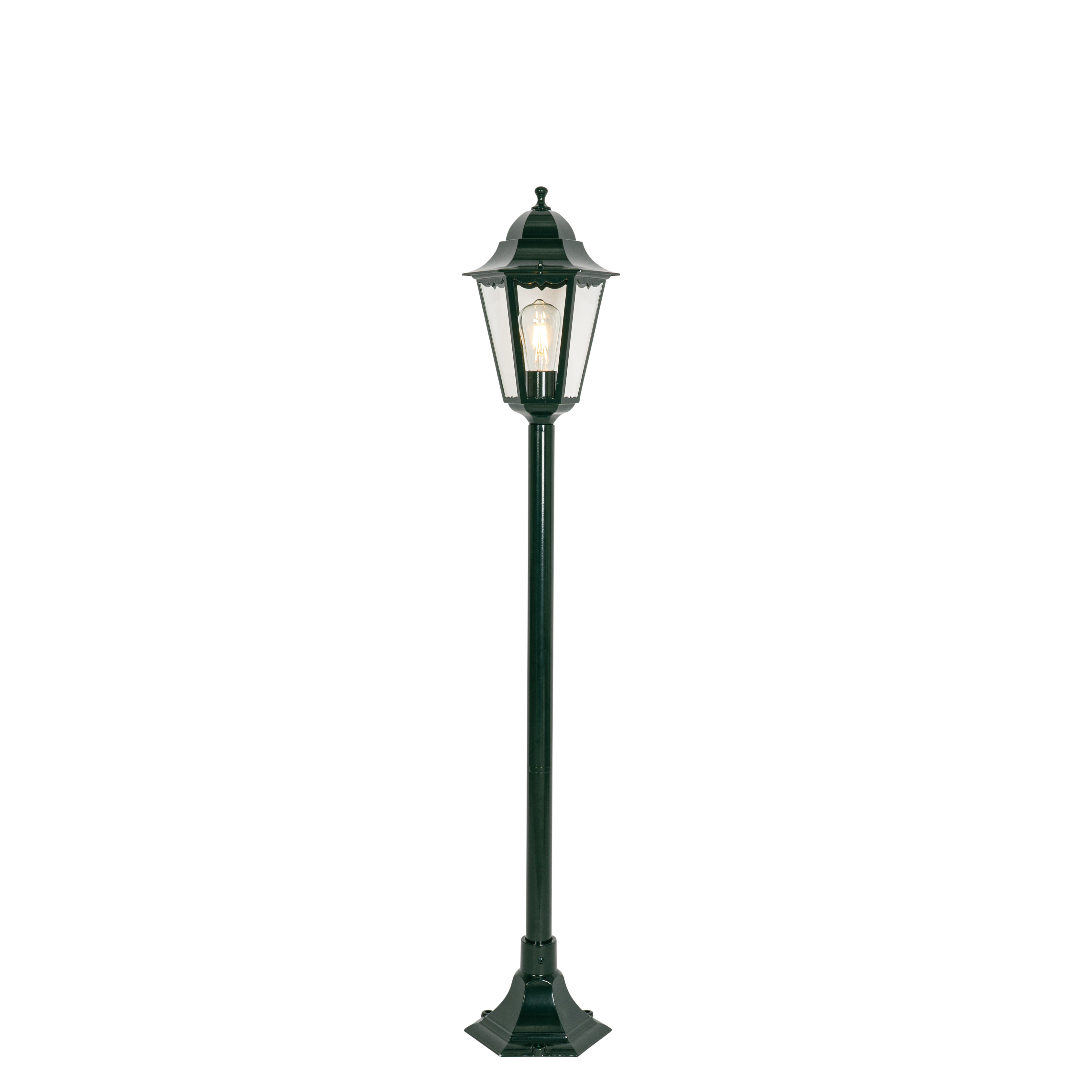 Klasična stojeća vanjska svjetiljka tamno zelena 125 cm IP44 - New Orleans