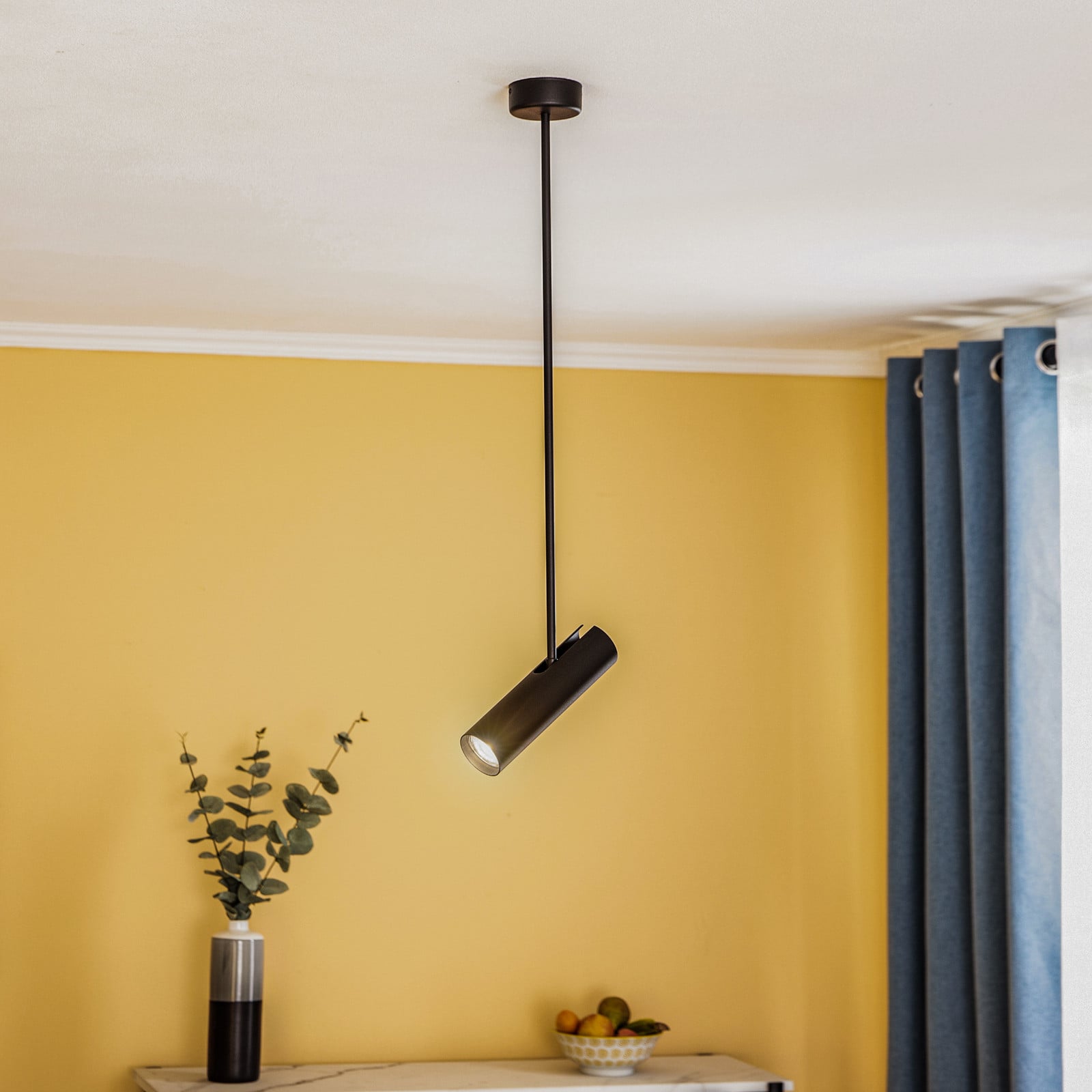 Stropni reflektor Eye Super, visina 76 cm, crni