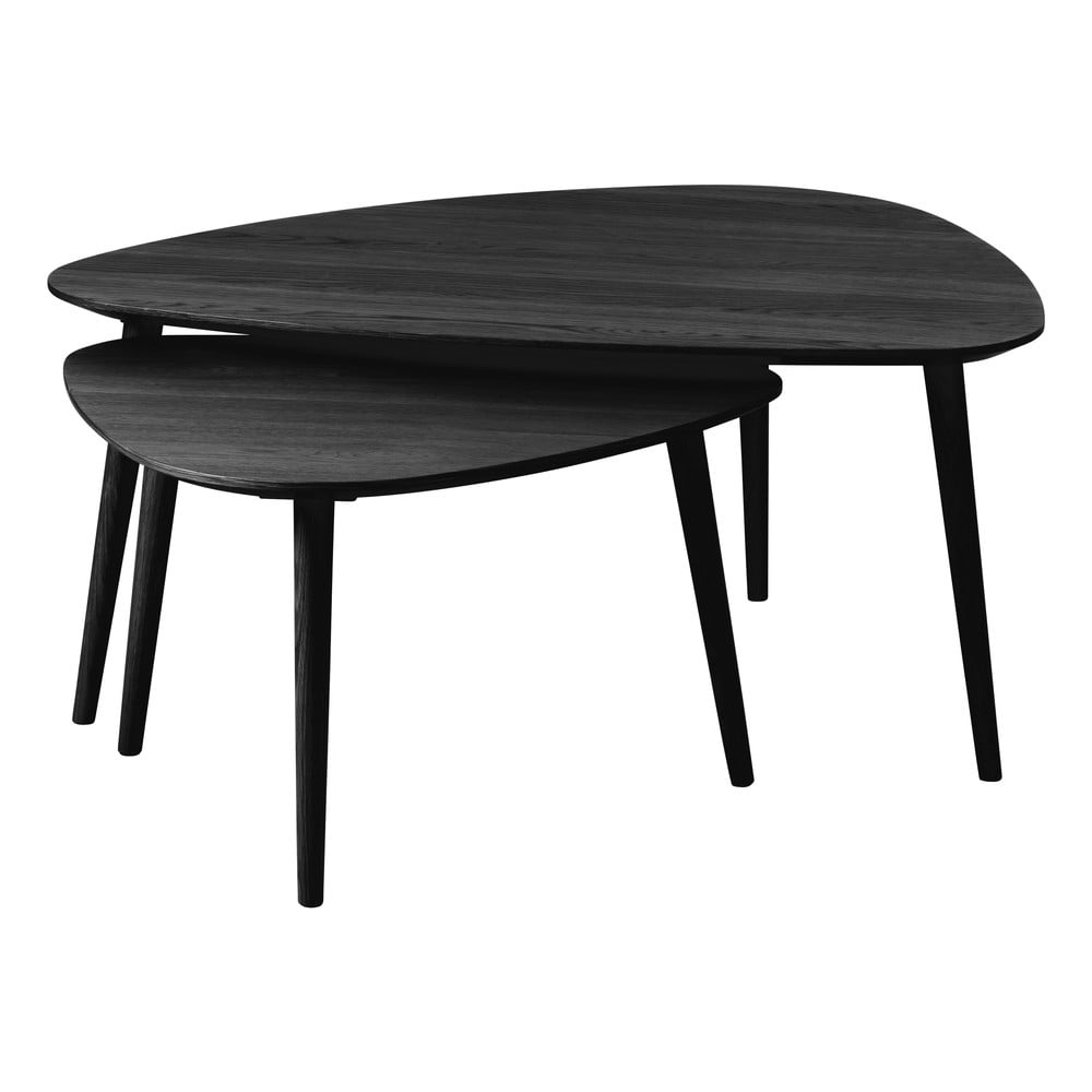 Crni stolići za kavu u setu 2 kom 70x100 cm Adda – Unique Furniture