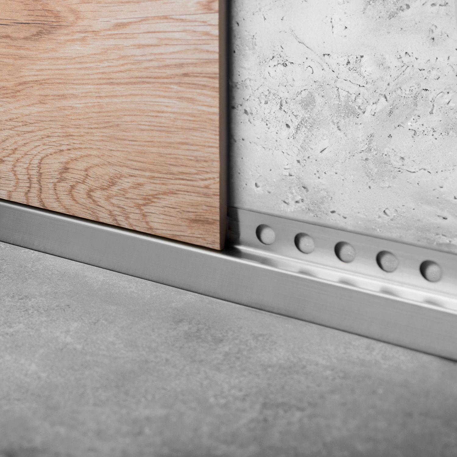 Prednja lajsna za tuš kadu 130cm  BRUSH NICKEL