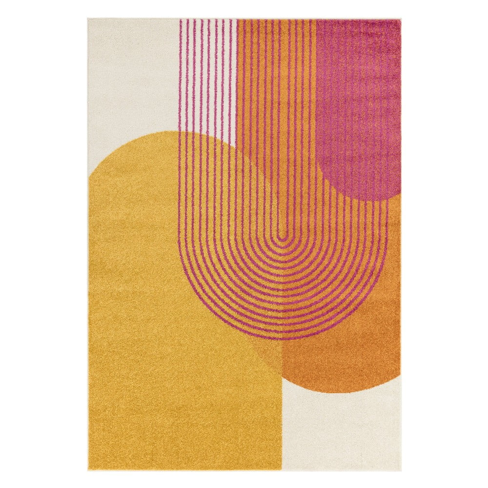Žuti /narančasti tepih 120x170 cm Muse Orange Retro – Asiatic Carpets