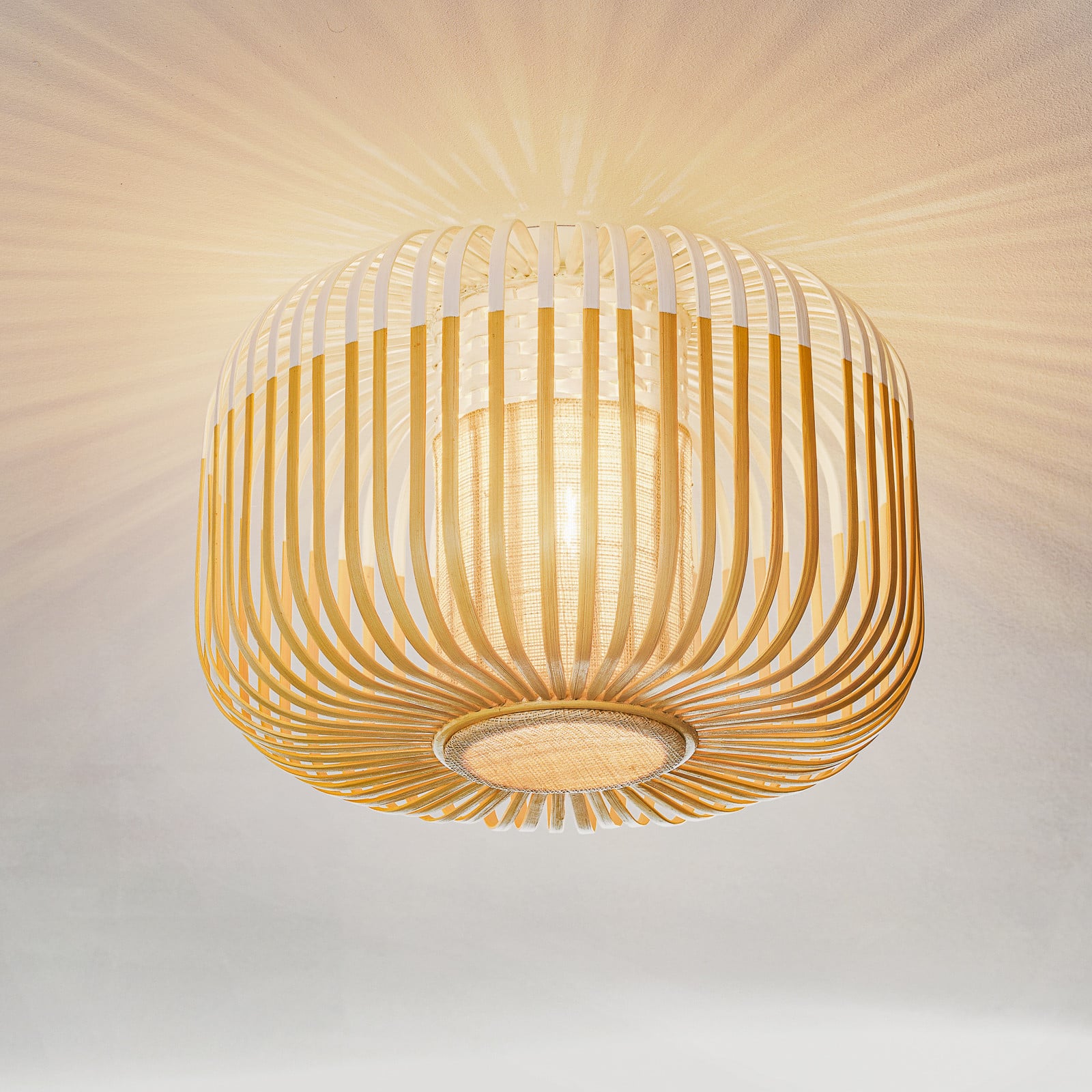 Forestier Bamboo Light S stropna svjetiljka 35 cm bijela