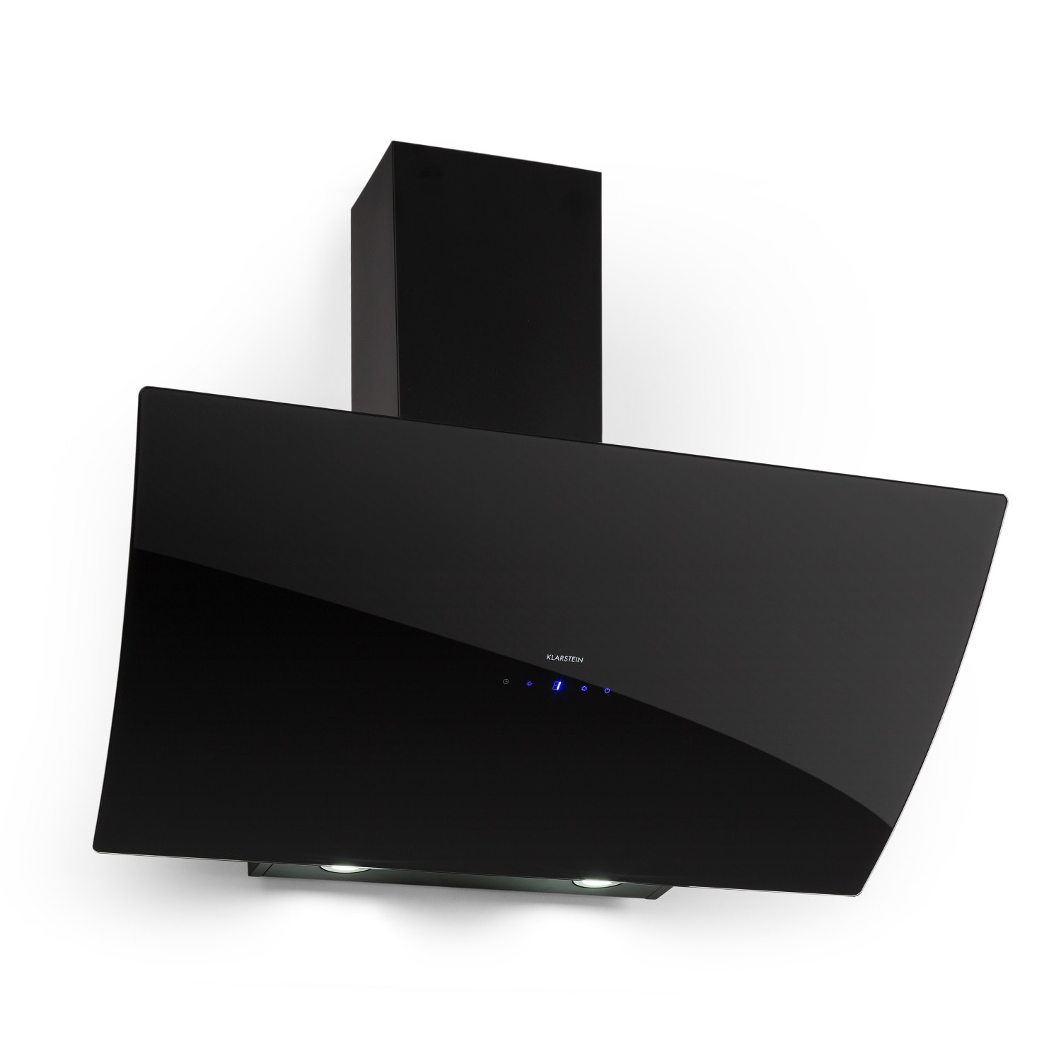 Klarstein Anabelle 90, kuhinjska napa, staklo, 595 m³/h, touchscreen, crna