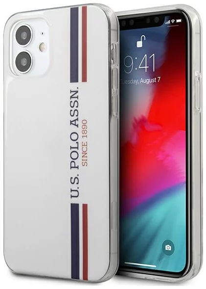 Maska US Polo USHCP12SPCUSSWH iPhone 12 mini 5,4" white Tricolor Collection (USHCP12SPCUSSWH)