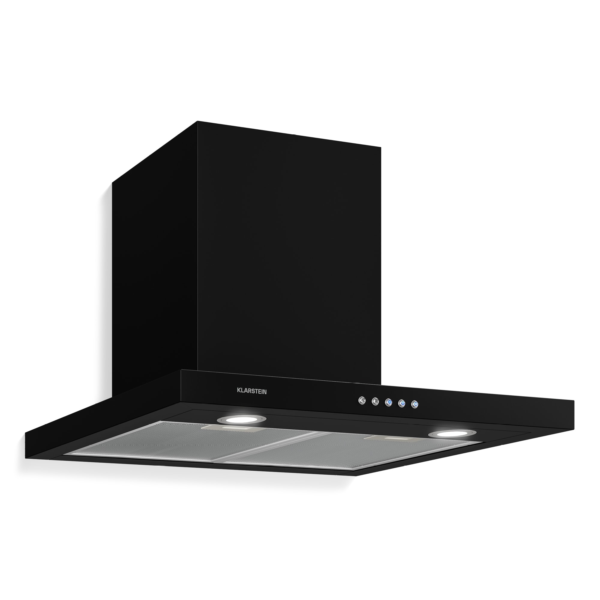 Klarstein Limelight, usisavač pare, 60 cm, zidna napa, 600 m³ / h, crna