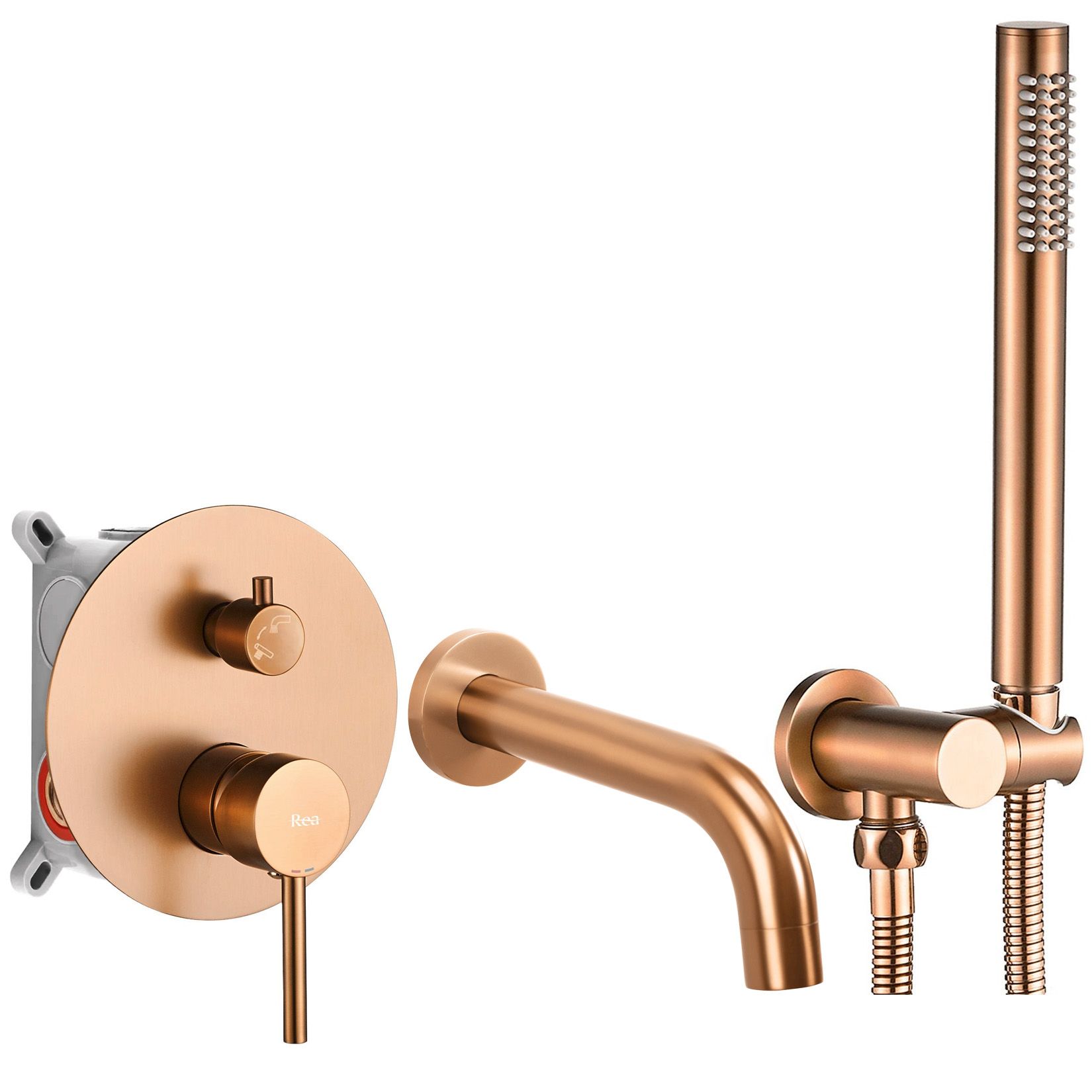 Pipa za kadu Rea Lungo Brush Copper + Box