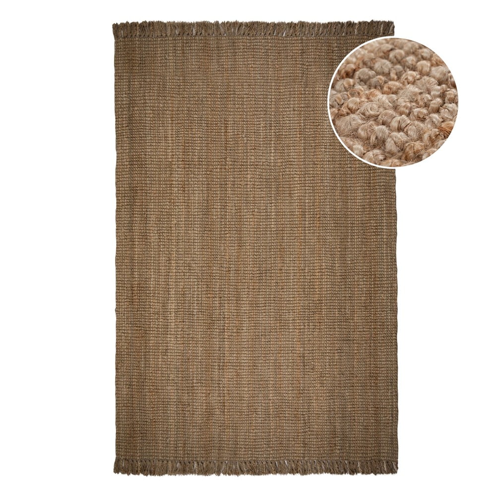 Tepih od smeđe jute Flair Rugs Jute, 200 x 290 cm