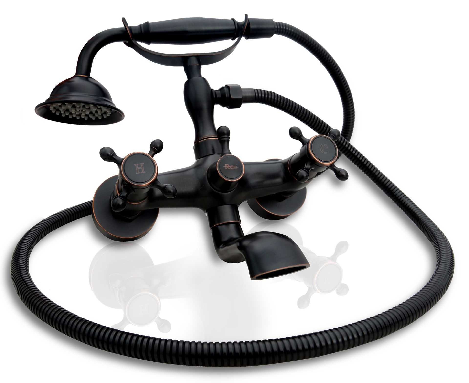 Rea miješalica za kadu Retro Old Black